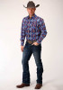 Roper Long Sleeve Snap Shirt ~ Retro Aztec