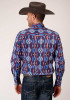 Roper Long Sleeve Snap Shirt ~ Retro Aztec