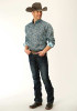 Roper Big & Tall Long Sleeve Western Shirt ~ MOSAIC PAISLEY