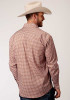 Roper Big & Tall Long Sleeve Western Shirt ~ CRISS CROSS GEO