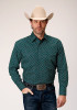 Roper Big & Tall Long Sleeve Western Shirt ~CROSS WALK FOULARD
