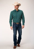 Roper Big & Tall Long Sleeve Western Shirt ~CROSS WALK FOULARD