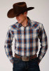 Roper Big & Tall Long Sleeve Western Shirt ~ CEDAR OMBRE