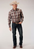 Roper Big & Tall Long Sleeve Western Shirt ~ CIDER PLAID