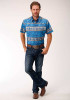 West Made Short Sleeve Snap Shirt ~ TROPIC AZTEC