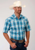 Roper Short Sleeve Shirt ~ BLUE MESA PLAID