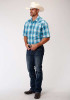 Roper Short Sleeve Shirt ~ BLUE MESA PLAID