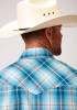 Roper Short Sleeve Shirt ~ BLUE MESA PLAID