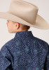 Boys Western Cowboy  Snap Shirt ~ VINTAGE PAISLEY