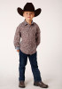 Boys Western Cowboy Snap Shirt ~ FRONTIER FLORAL PRINT