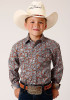 Boys Western Cowboy  Snap Shirt ~ COPPER SPRING PAISLEY