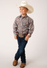 Boys Western Cowboy  Snap Shirt ~ COPPER SPRING PAISLEY