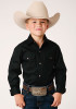 Boys Western Cowboy  Snap Shirt ~ SOLID POPLIN WESTERN MODEL VERGTD SNAP
