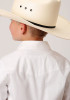 Boys Western Cowboy  Snap Shirt ~ SOLID POPLIN WESTERN MODEL VERGTD SNAP-WHITE