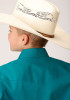 Boys Western Cowboy  Snap Shirt ~ STRETCH - TURQUOISE