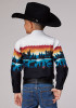 Roper Boys Western Shirt ~ LAKESIDE CAMP BORDER,