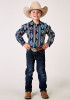 Roper Boys Western Shirt ~ SERAPE STRIPE PRINT