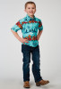 Boys Roper Western Shirt ~ HAWAIIAN PRINT