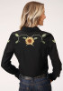 Womens Western Embroidered Old West ~ Sunflower