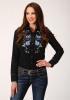 Womens Roper Western Shirt ~POLY SPANDEX TWILL RETRO SHIRT