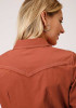 Womens Western Shirt ~ ORANGE