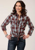 Womens Western Shirt ~ SOUTHWEST PLAID