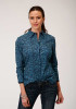  Roper Womens Western Shirt ~ WATER PAISLEY
