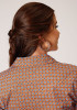 Womens Western Shirt ~ PERSIMMON FOULARD