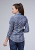 Womens Roper Western Shirt ~  BLUE RIVER PAISLEY, 