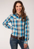 Womens Western Shirt ~ SUNSET PLAID