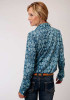 Roper Womens Western Shirt ~ Beautiful Paisley Poly Spandex