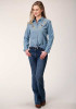 Womens Western Denim  ~ LT BLUE COTTON