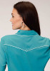Womens Western Shirt ~ Turquoise