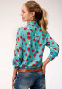 Womens Western Shirt ~ Skulls And Roses