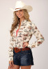 Womens Western Embroidered Cowgirl Shirt ~RETRO RODEO
