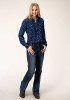 Studio West Womens Western Shirt ~ Horse Printed Rayon