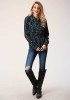 Womens Western Shirt ~ Jewel Tone Paisley
