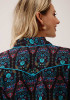 Womens Western Shirt ~ Jewel Tone Paisley