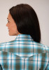 Womens Short Sleeve Cowgirl Shirt ~ MEADOW PLAID
