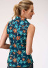 Womens Sleeveless Cowgirl Shirt ~ NEW TROPTICAL PRINT