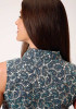 Womens Sleeveless Western Shirt ~ BLUE PLAZA PAISLEY