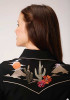 Womens Embroidered Western Retro Dress ~ Desert Cactus