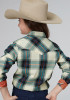 Girl's Western Cowgirl Shirt ~ TILE PLAID