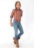 Girl's Western Cowgirl Shirt ~ CLAY FOULARD
