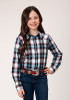 Girl's Western Cowgirl Shirt ~ WEST PLAID