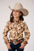 Girl's Western Cowgirl Shirt ~ COLLAGE PRINT WESTERN SHIRT