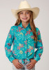 Girl's Western Cowgirl Shirt ~TROPICAL AZTEC