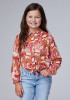 Roper Girls Western Shirt ~ GROOVY CACTI PRINTED RAYON BLOUSE,