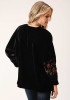 Womens BLACK VELVET Jacket