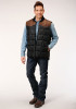 Men's Western Vest ~ QUILTED POLY-FILLED VEST